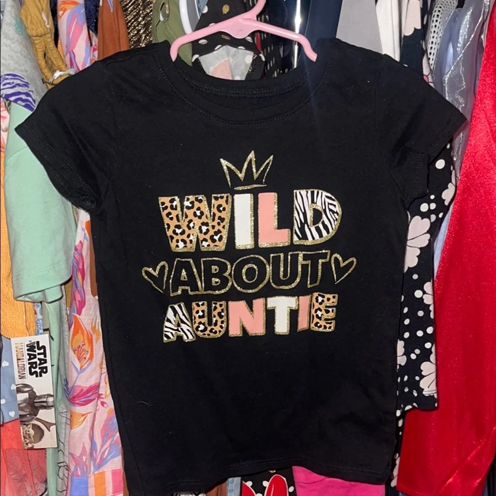 The Children's Place Black 'Wild About Auntie' T-Shirt